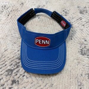 Penn Sun Visor Hat Fishing Reel Unisex Blue Strapback Adjustable One Size Adult